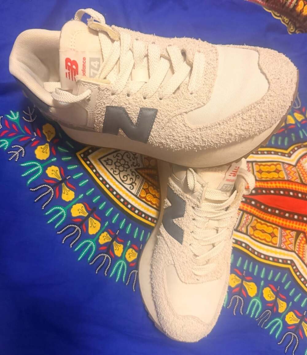 New Balance 574+ Moonbeam Dark Arctic Grey